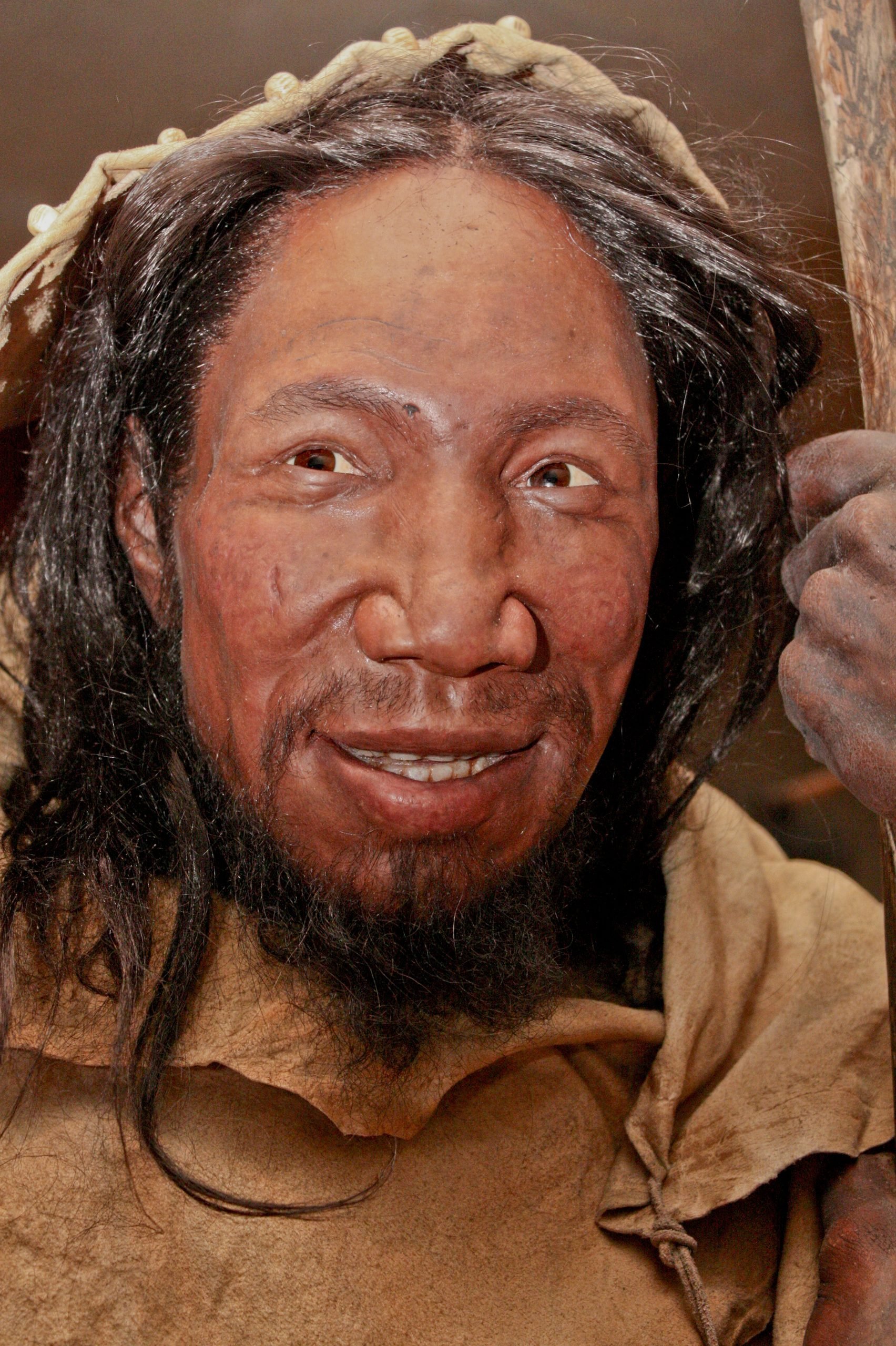 Escultura facial forense de um caçador Homo sapiens do Pleistoceno baseada nos fósseis de Peștera cu Oase